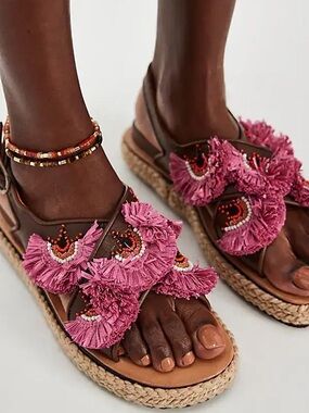 $350! MEHER KAKALIA  Rio Bloc Platform Sandals SZ EU 39/ US 8-8.5 NWOB